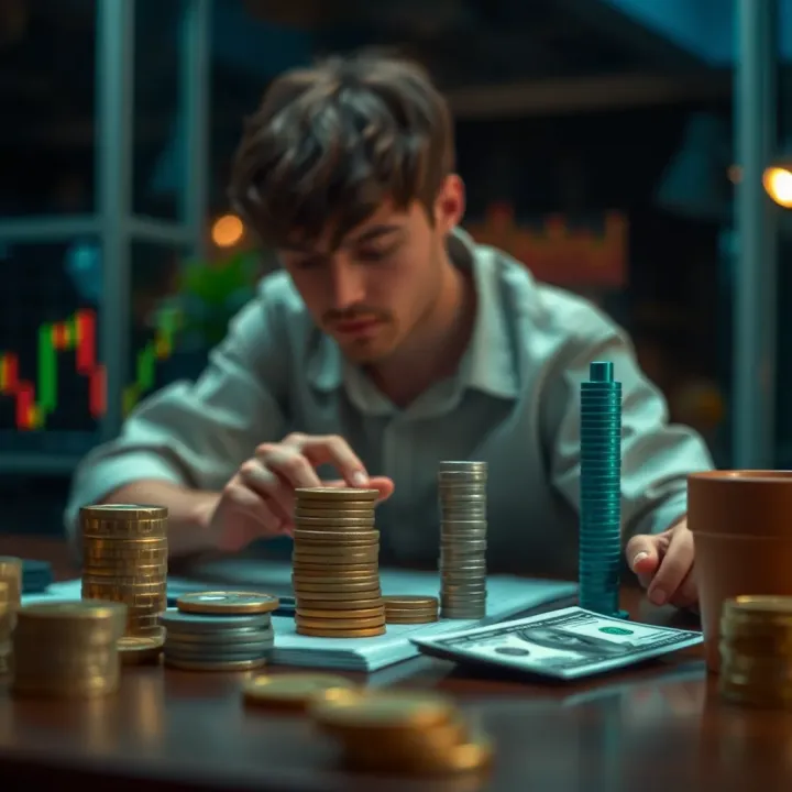 Visual representation of bankroll allocation and investment discipline