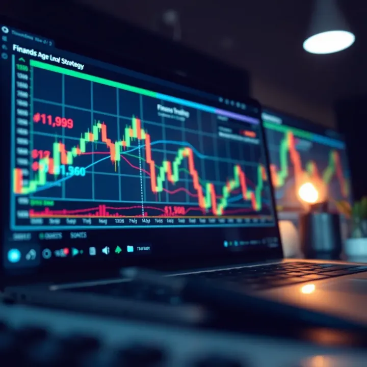 Graph illustrating trends and patterns in financial trading strategies