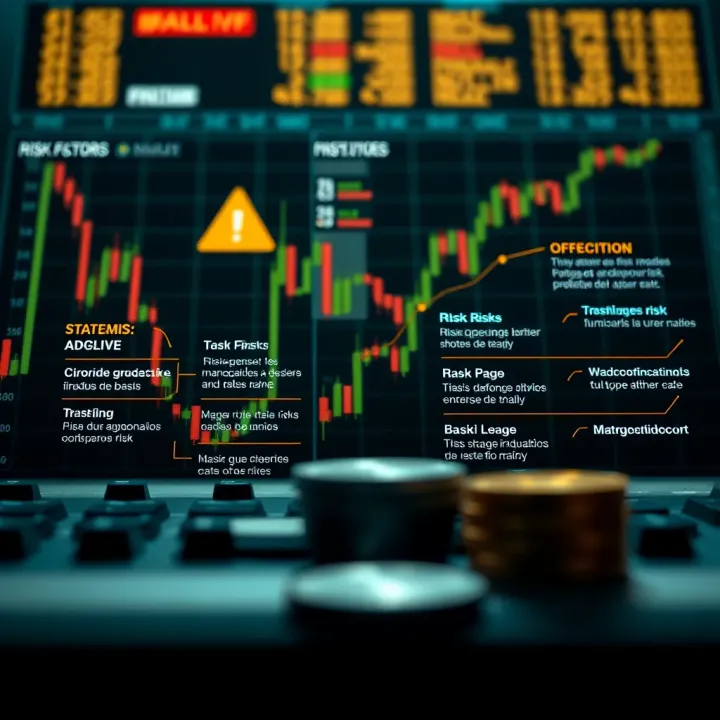 Illustration depicting risk factors and potential outcomes in binary options investment