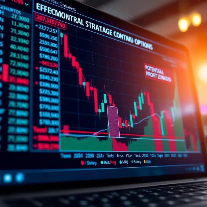 Effective Risk Control in Binary Options Chart showing risk management strategies and potential profit zones in binary options market