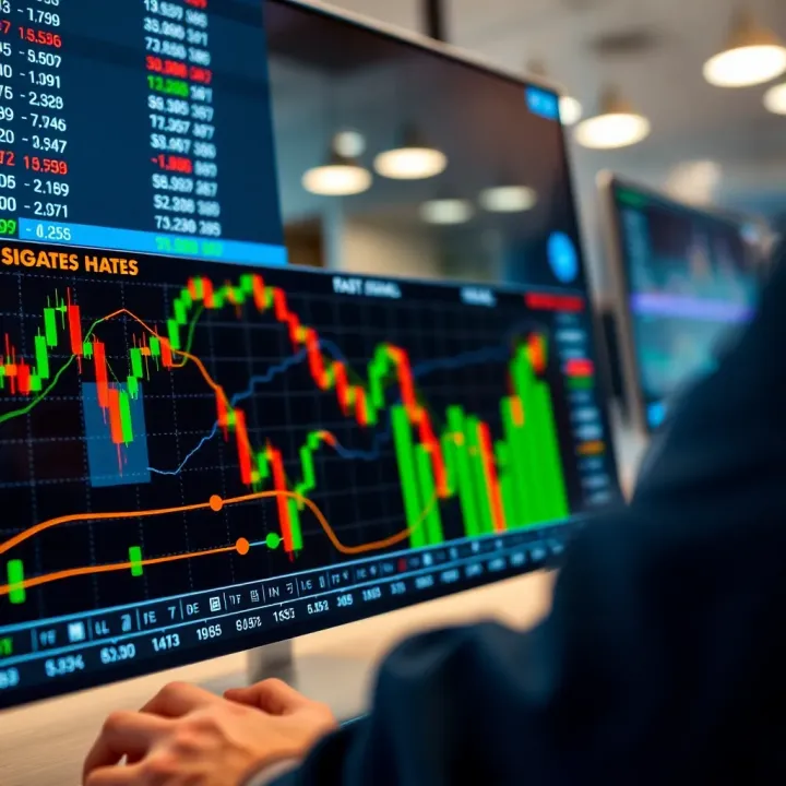 Chart illustrating different types of signals and risk management strategies for binary options trading