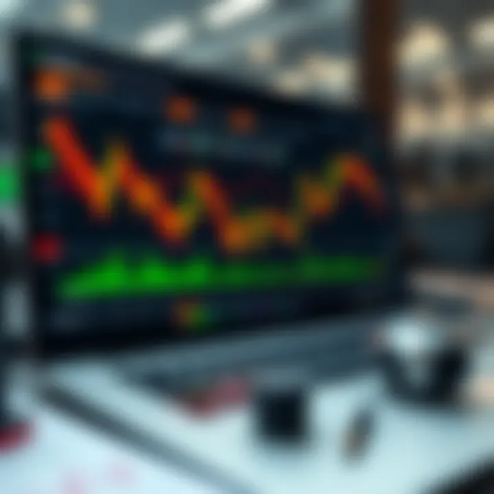 Screenshot of an advanced trading platform interface showcasing real-time stock charts and analytical tools