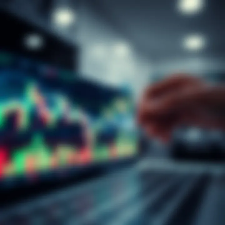Chart depicting financial market trends relevant to binary options trading