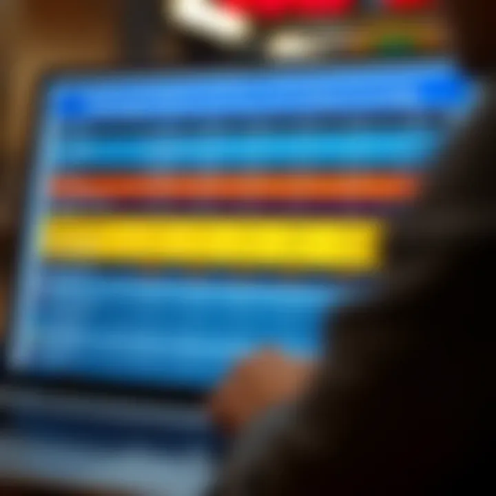 Comparison chart showing brokerage platforms with costs and technology features