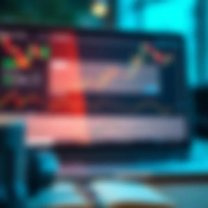 Diagram showing basic concepts of binary options trading with charts and graphs