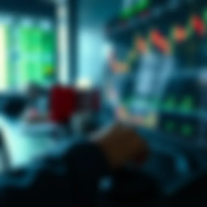 Illustration of strategy planning with charts and data for binary options