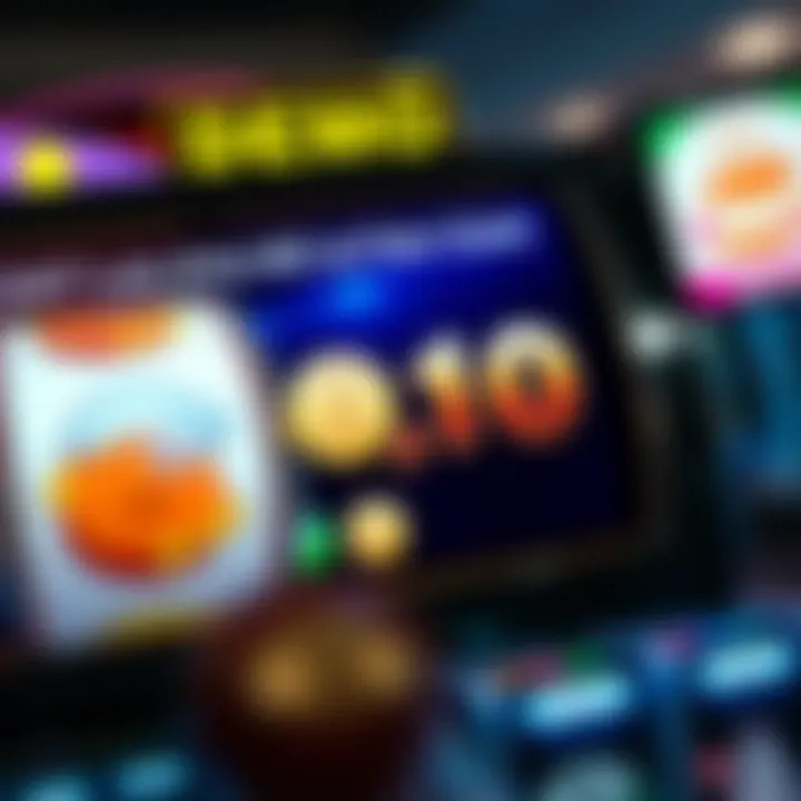 Slot machine interface showing demo mode with virtual coins and playful symbols