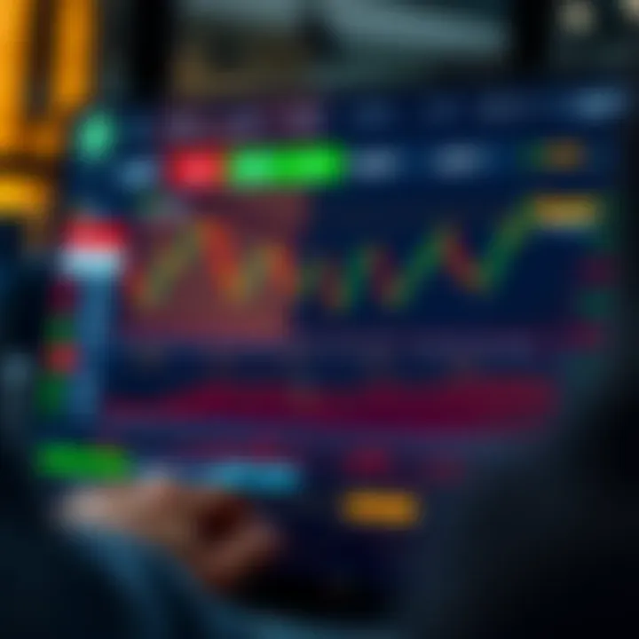 Digital interface displaying copy trading platform with trader statistics and graph trends