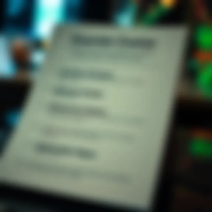 Checklist highlighting key factors for selecting reliable binary options brokers