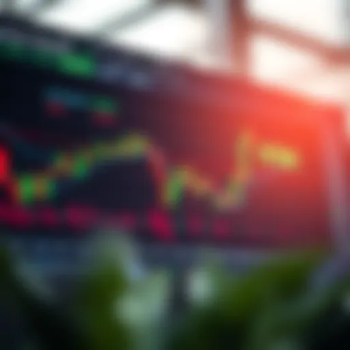 Chart displaying various day trading signals with highlighted entry and exit points