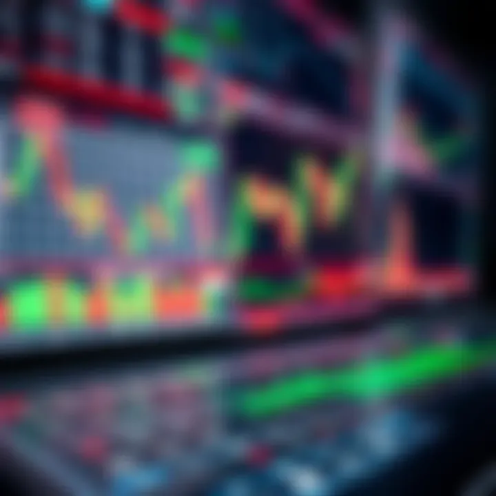 Digital graphical representation of stock market charts and trading indicators
