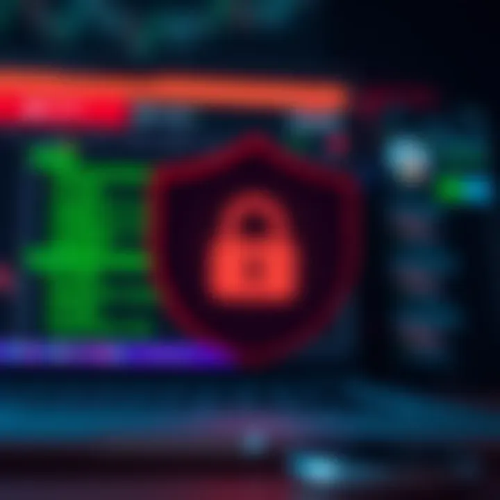 Visual representation of data removal and privacy protection during demo account cleanup