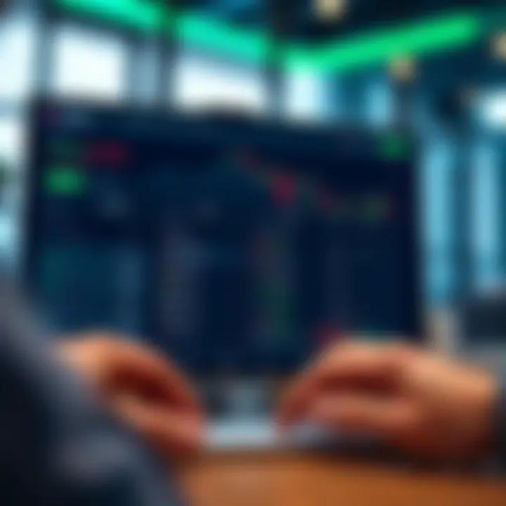 User interface of a trading platform showing demo account features and investment options