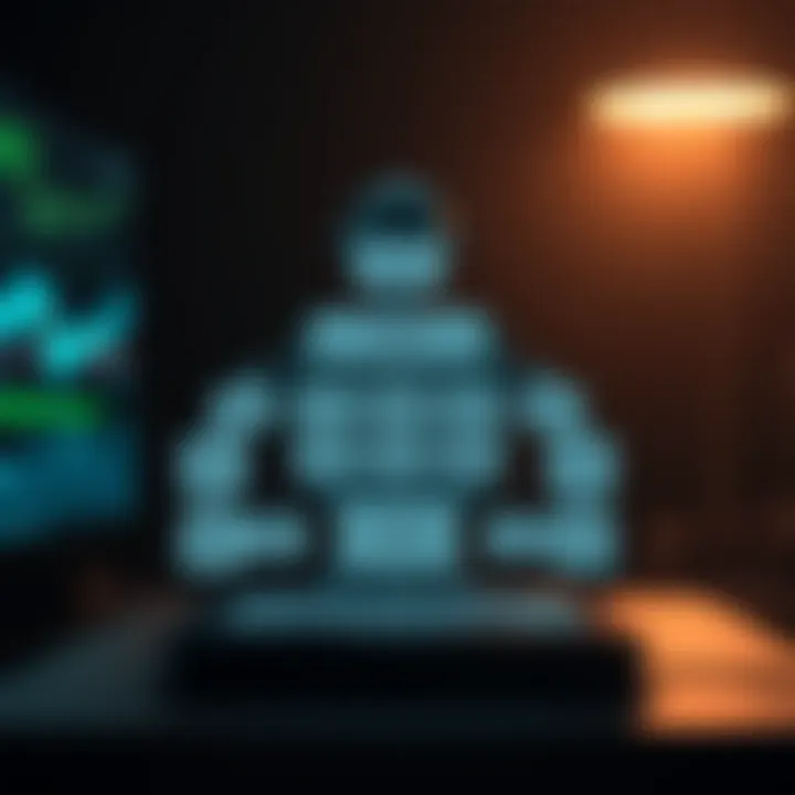 Diagram illustrating the architecture of an automated binary options trading robot including data input, algorithm processing, and execution modules