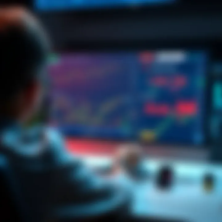 Illustration of a digital course interface displaying charts and strategy modules