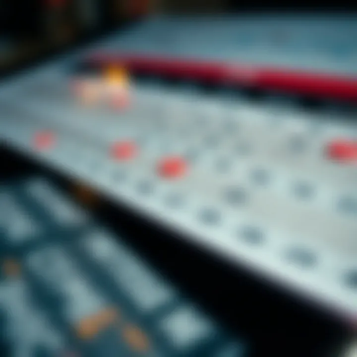 Calendar featuring marked economic events throughout the year