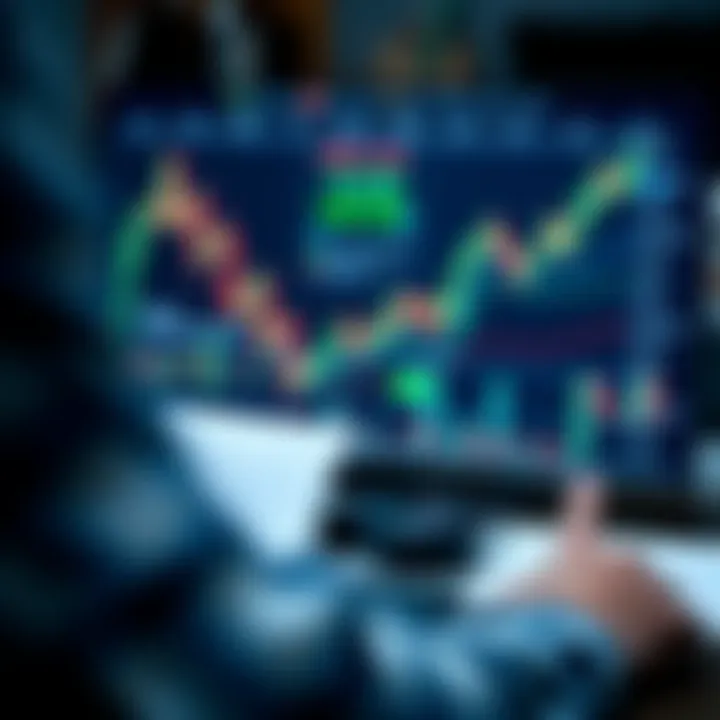 Risk management tools and emotional control techniques depicted with charts and symbols