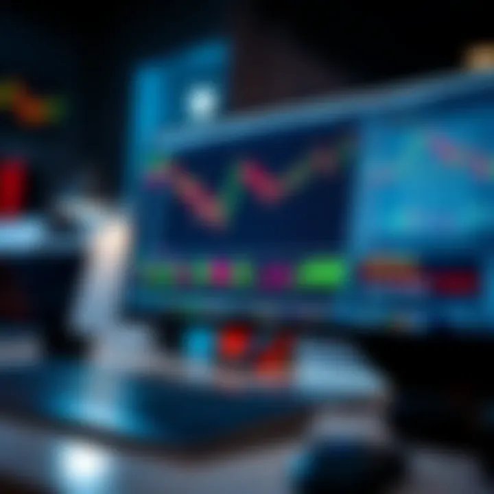 Computer screen displaying trading platform with essential tools and indicators for index day trading