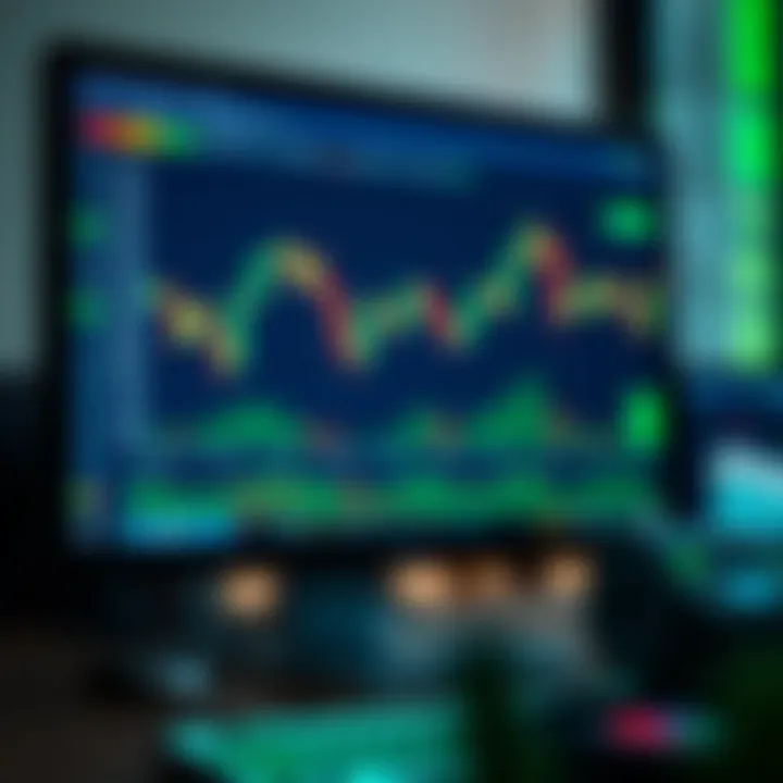 Computer screen displaying forex trading platform with currency pairs and charts