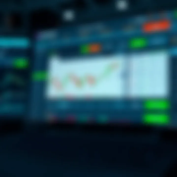 Screen showing Fortune demo account interface with charts and trading options