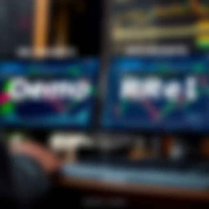 Comparison illustration between demo account and real trading account features