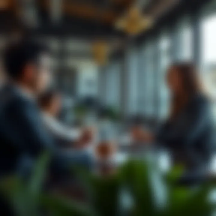 Business strategy meeting showcasing application of market analysis concepts in decision making