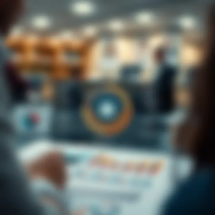 Graphical representation of market segmentation highlighting target customer groups