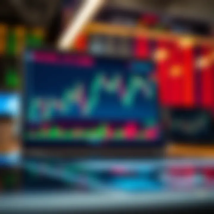 Chart displaying market trends and data analysis