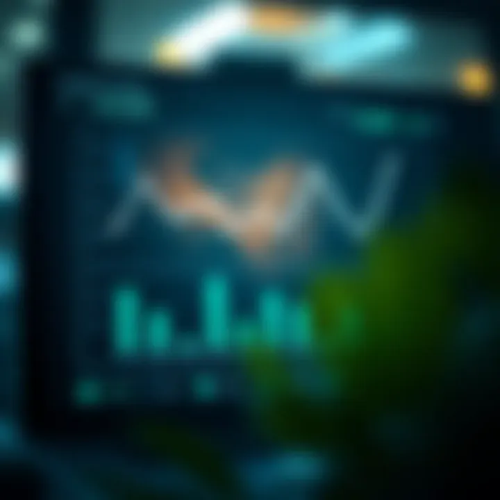 Graph showing market trends and competitor analysis metrics