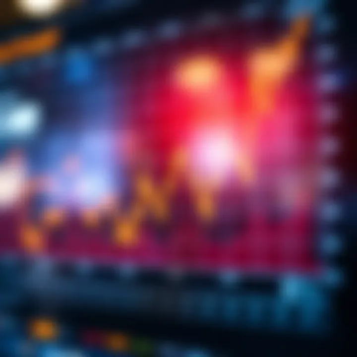 Graph displaying market trends and consumer behavior patterns