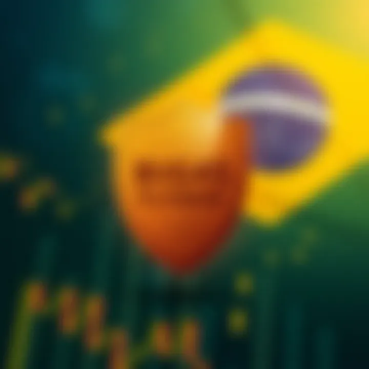 Illustration showing regulatory shield protecting investors in Brazil's binary options market