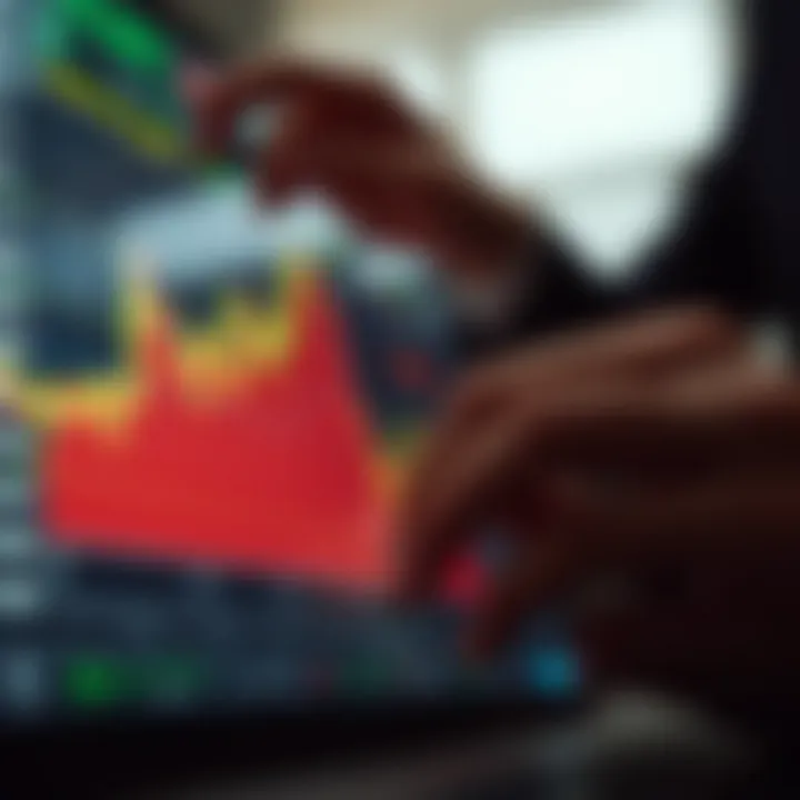 Graph illustrating risk management and strategy application in binary options trading