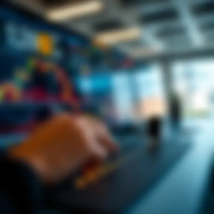 Illustration of secure trading platform interface with regulatory compliance icons