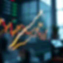 Graph showing upward trend representing success in binary options trading