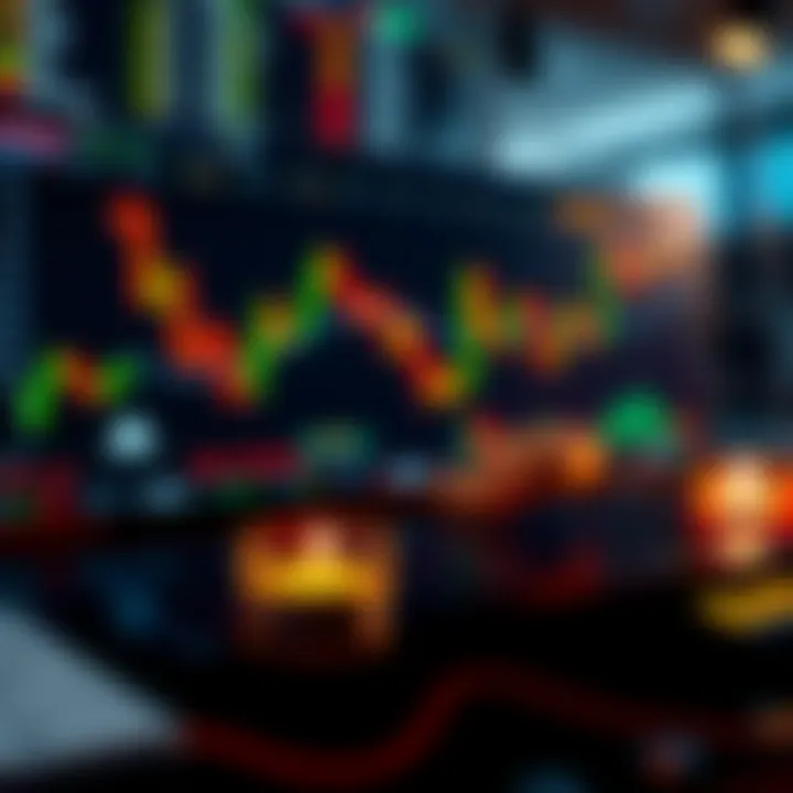 Illustration of a successful trading strategy with charts and risk management icons