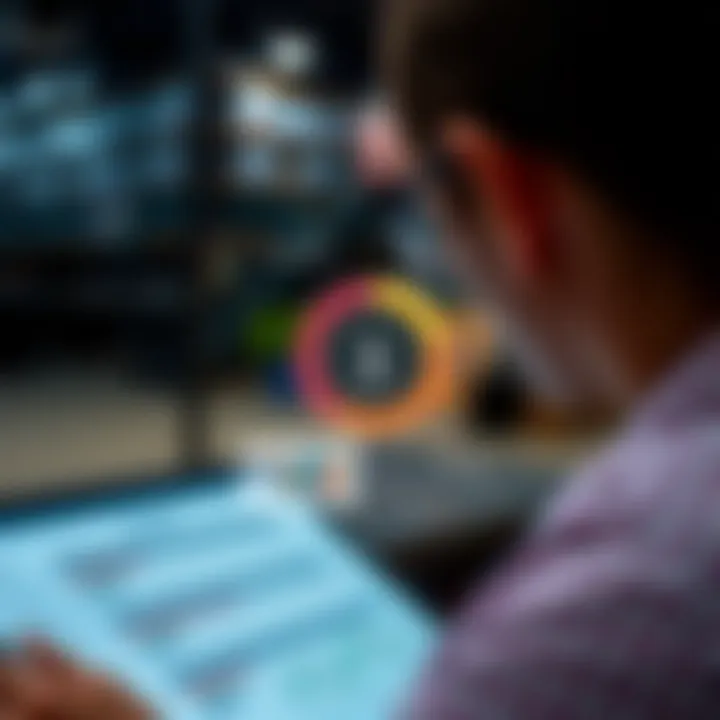 Diagram showing target audience segmentation with demographic and behavior data