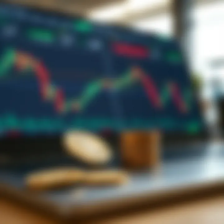 Digital representation of demo account funds separate from real account balance on a trading platform