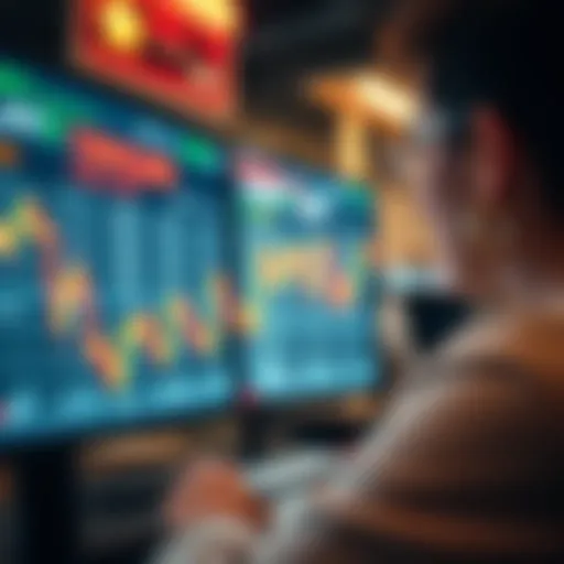 Illustration showing deceptive online trading platform interface warning about binary options fraud