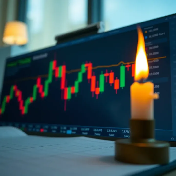 Detailed illustration of candlestick formations highlighting entry and exit points