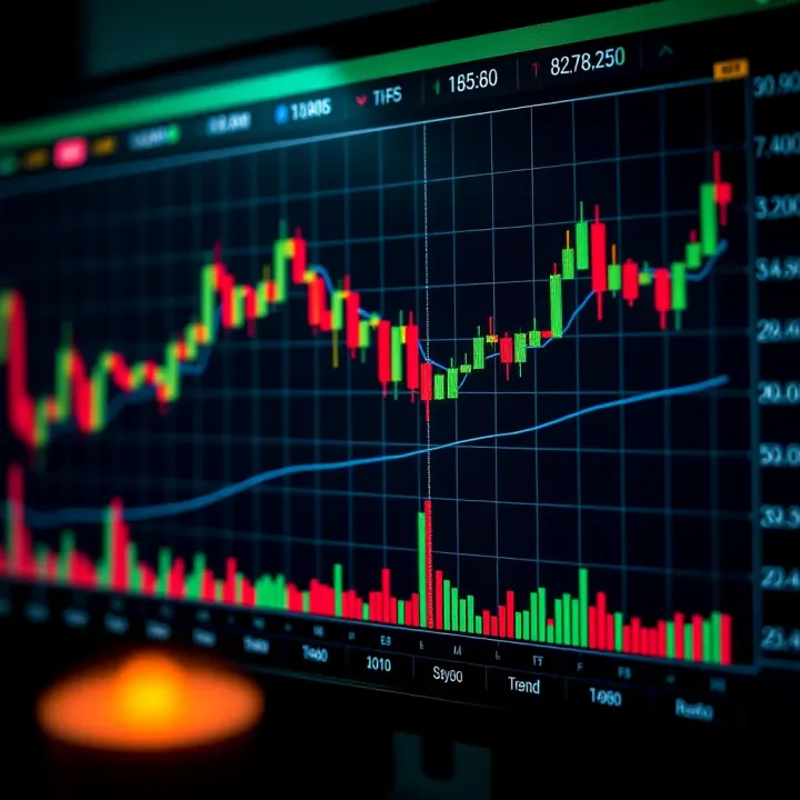 Chart displaying various candlestick patterns indicating market trend reversals