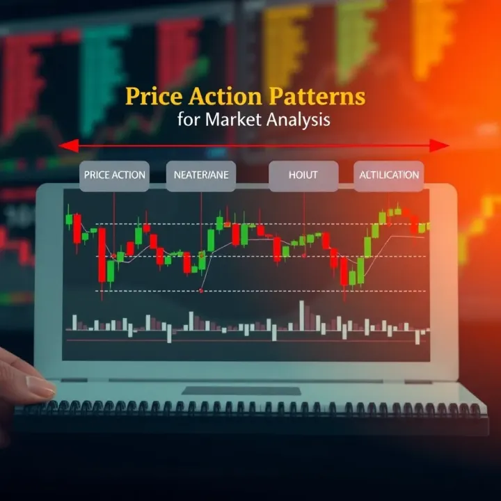 Diagram of common price action patterns used for market analysis