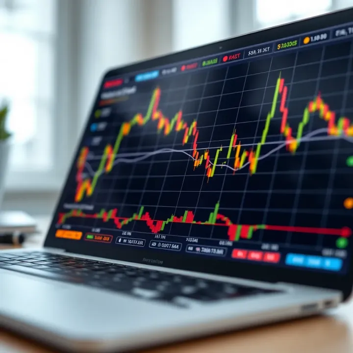 Graph displaying binary options signal verification trends and market analysis