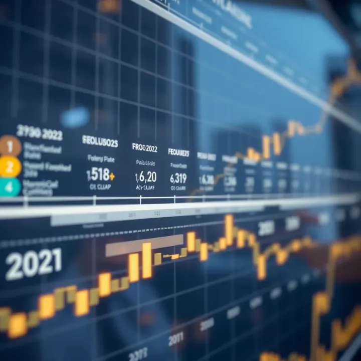 Visual timeline highlighting important financial events and data releases throughout the year