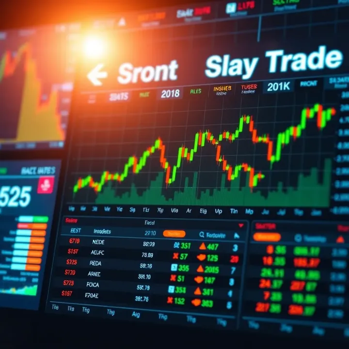Illustration of a stock market dashboard displaying key indices and sector performance for selecting promising stocks
