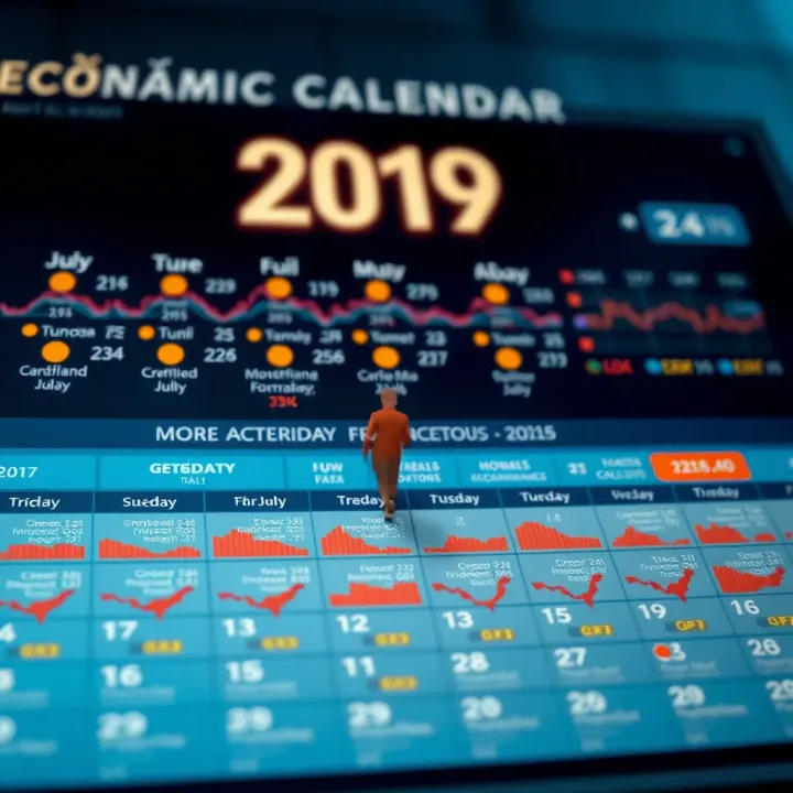 Economic calendar highlighting key financial events throughout the year