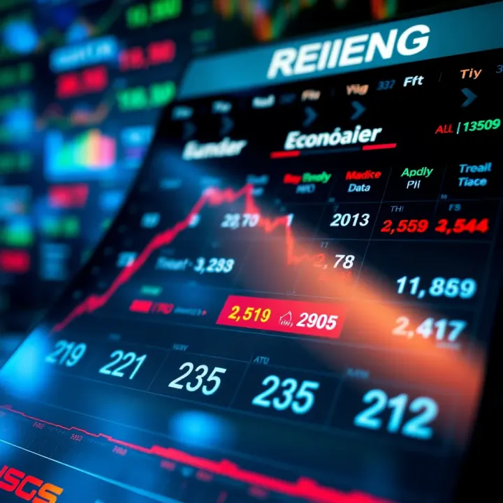 Financial calendar highlighting key economic events and data releases impacting market trends