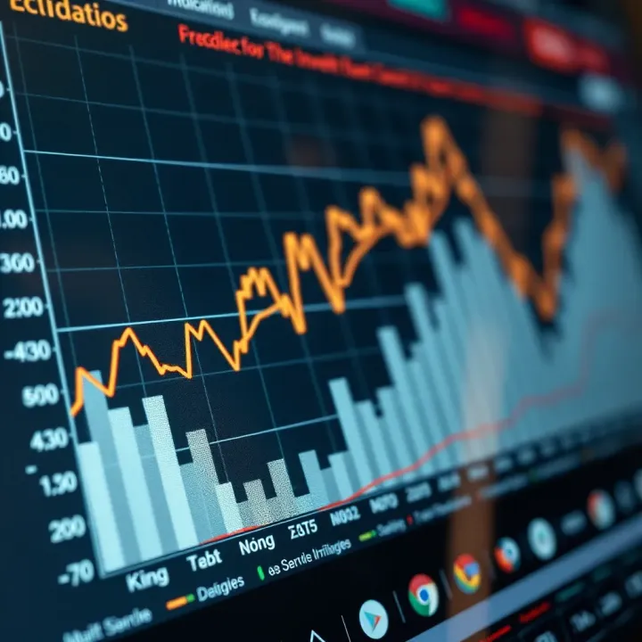 Graph showing economic indicators and their impact on investment decisions