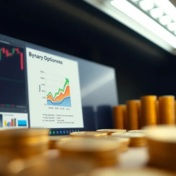 Diagram illustrating key factors influencing binary options pricing