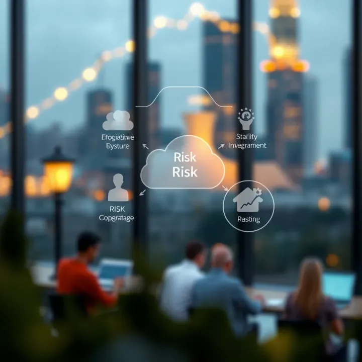 Diagram showing integration of organizational culture and technology in enhancing risk management effectiveness