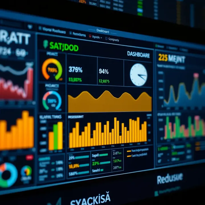 Digital dashboard displaying healthcare safety metrics and risk assessment data